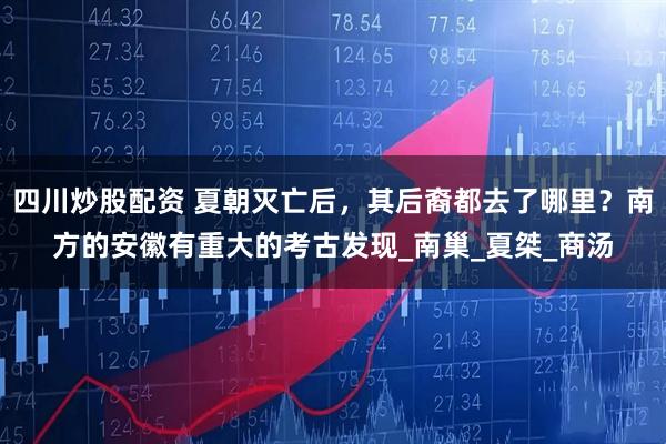 四川炒股配资 夏朝灭亡后，其后裔都去了哪里？南方的安徽有重大的考古发现_南巢_夏桀_商汤